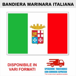 Adesivo Bandiera Marinara Italiana adesivi tricolore bandiere italia