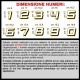Adesivo numero gara BIANCO - GIALLO M. 8 numeri Moto Gp CIV SBK Go Kart Scooter Quad Auto