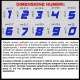 Adesivo numero gara M. 10 numeri Moto Gp CIV SBK Go Kart Scooter Quad Auto