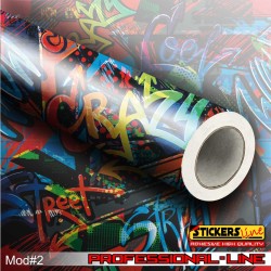 Pellicola stickers bomb Graffiti Car Wrapping auto moto marca Mactac ® M2