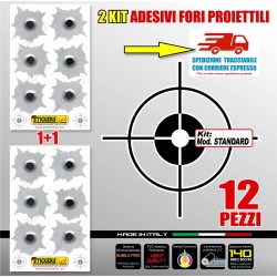 Adesivi foro proiettile colpo di pistola fori colpi mitra casco scooter auto