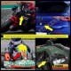 Kit di adesivi tricolore italia bandiera italiana auto moto barca casco bici T2