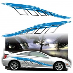 Adesivi decalcomanie per auto tuning mod. ONDA 1