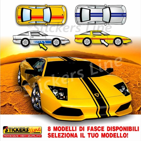 Fascia adesiva strisce per auto tuning Mod.FASCIA SPORT