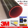 Pellicola oscurante Oscuramento Vetri Auto Black Shade 3M™ BS 45% omologata cm 50 x 1,00 mt