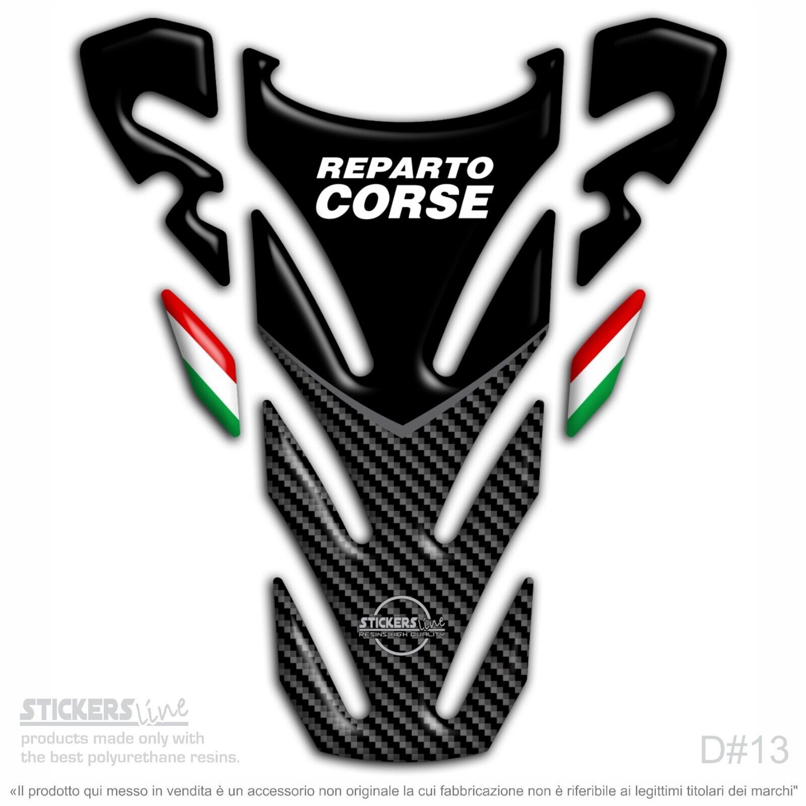 Adesivo Moto 3D Labelbike Adesivo 3D In Resina Per Serbatoio Moto Decorazione 354787 - 8