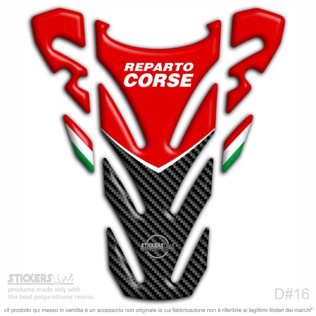 Paraserbatoio adesivo resinato per DUCATI MONSTER 696 - 796 - 1100 Tank Pad D-16