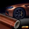 Pellicola adesiva marrone cromo satinato opaco wrapping metallizzato auto moto