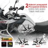 Adesivi fiancate serbatoio BMW R 1200 1250 GS Adventure compatibili NERO OPACO