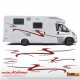 Adesivi per camper compatibili Mobilvetta Mc Louis Arca Elnagh ecc Mod: Alabama