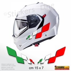 kit di adesivi per auto moto scooter casco tricolore italia bandiera italiana