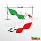 kit di adesivi per auto moto scooter casco tricolore italia bandiera italiana