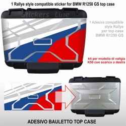 Adesivo Top Case BMW R1250GS Rallye R 1250GS bauletto K50 compatibile GS