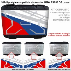 3 adesivi valigie vario BMW R1250GS Rallye R 1250GS K50 GS Compatibili GS