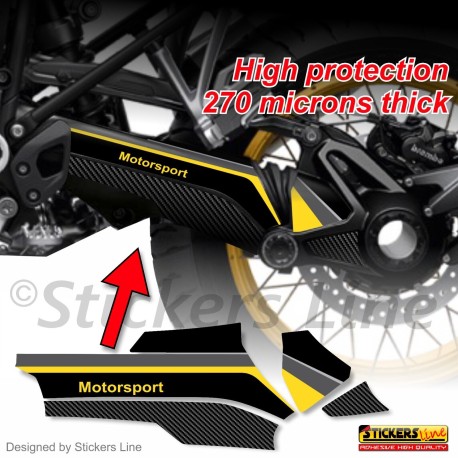 Adesivo protezione CARDANO per BMW R1250 GS 2013/24 Style Quarantesimo 40° M.5