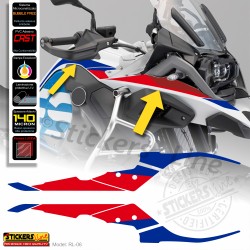 Adesivi becco serbatoio per BMW R1200 R1250 gs adv Stile RALLYE parafango RL-06