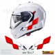 kit di adesivi per auto moto scooter casco tricolore style Africa Twin scacchi
