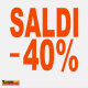 Adesivo SALDI vetrina negozio vetrine negozi adesivi saldi scritte sconti - 40%
