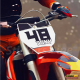 Adesivi numero gara nome colore personalizzabile per moto cross tabella portanumero M.3