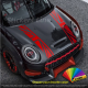 Strisce adesive per cofano Mini Cooper fasce Bandiera Inglese Union Jack