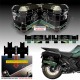Kit di adesivi compatibili Frenk Castle MK4 2024 per valigie BMW R1300 GS Style TRAMUNTANA M.2