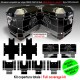 Kit di adesivi compatibili Frenk Castle MK4 2024 per valigie BMW R1300 GS Style TRIPLE BLACK M.2