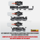 Kit adesivi valigie + top case compatibili BMW R1200 - R1250 GS mod. Gray Storm