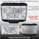 Adesivo Rosa dei Venti top case vario per BMW R1200 R1250 Mod K50 Grey - White