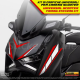 Kit di adesivi per carena scooter grafiche generiche per cupolino fianchetti ecc