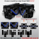 Adesivi per valigie Expedition Triumph Tiger 800 850 900 1200 blue-black