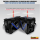 Adesivi per valigie Expedition Triumph Tiger 800 850 900 1200 blue-black