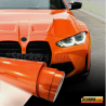 Pellicola adesiva Arancio metallizzato lucido orange car wrapping wrap auto moto