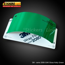 Pellicola adesiva 3M verde lucido serie 2080 cod. G46 adesivo cast film gloss kelly green car wrapping auto moto