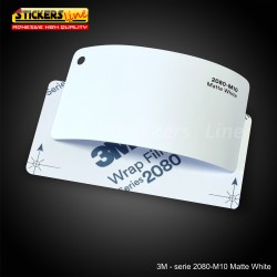 Pellicola adesiva 3M bianco opaco serie 2080 cod. M10 adesivo cast film matte white car wrapping auto moto