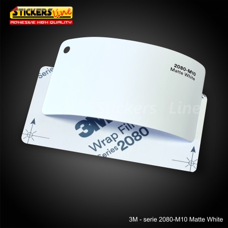 Pellicola adesiva 3M bianco opaco serie 2080 cod. M10 adesivo cast film matte white car wrapping auto moto