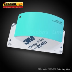 Pellicola adesiva 3M verde acqua serie 2080 cod. S57 adesivo cast film satin Satin Key West car wrapping auto moto