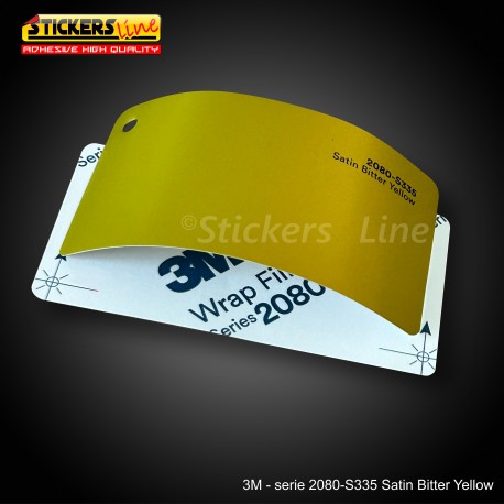 Pellicola adesiva 3M giallo amaro satinato serie 2080 cod. S335 adesivo cast satin yellow car wrapping auto moto