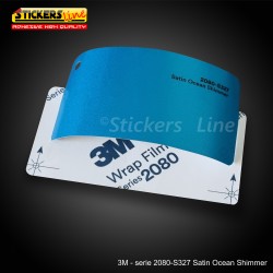 Pellicola adesiva 3M azzurro oceano satinato serie 2080 cod. S327 adesivo cast satin blue car wrapping auto moto