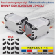 4 Adesivi catarifrangenti per valigie BMW R1300 GS Adventure tratteggiati M.3