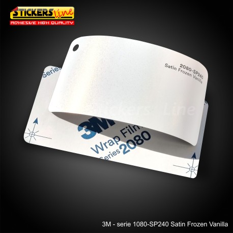 Pellicola adesiva 3M serie 2080 cod. SP240 Satin Frozen Vanilla adesivo cast car wrapping auto moto