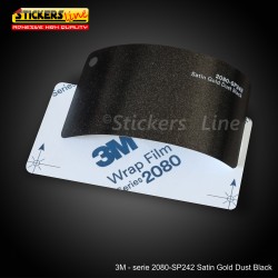 Pellicola adesiva 3M Satin Gold Dust Blackserie 2080 cod. SP242 adesivo cast car wrapping auto moto