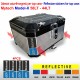 4 Adesivi Catarifrangenti Mytech Model X 58 - 44  Lt TOP CASE ADV Reflective bicolor
