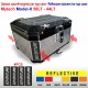 4 Adesivi Catarifrangenti Valigie Mytech Model X  58 - 44 Lt Top Case ADVENTURE Reflective