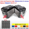 4 Adesivi Catarifrangenti Valigie LATERALI Mytech Model X 41 + 48 Lt ADV Reflective
