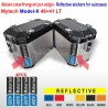 4 Adesivi Catarifrangenti Valigie Mytech Model X 41 + 48 Lt ADV Motorrad Reflective