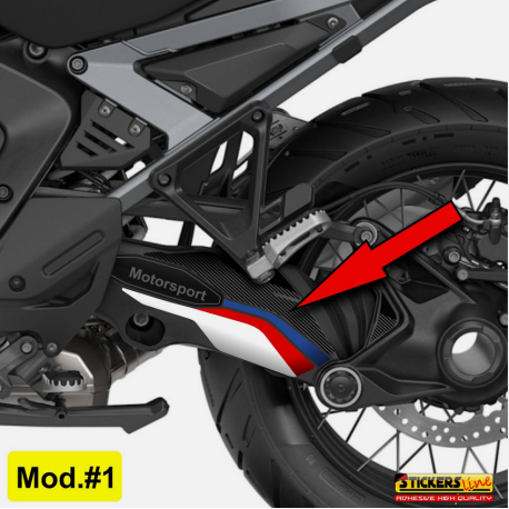Adesivo compatibile protezione CARDANO per BMW R1300 GS ADV Trophy Mod. 1