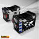 Kit adesivi compatibili per valigie BMW R1300 GS Adventure bags stickers 2024 V3