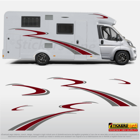 Adesivi per camper Carthago Mobilvetta Mc Louis Arca Elnagh ecc Mod: California