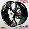Adesivi moto strisce cerchi canale interno ruote tricolore Ducati Benelli MV ecc