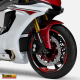 Adesivi moto strisce cerchi BIANCO ROSSO + bandiera giappone yamaha honda suzuki